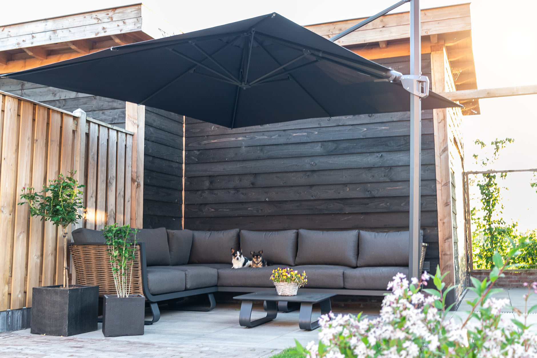 Verschillende soorten materialen voor een loungeset